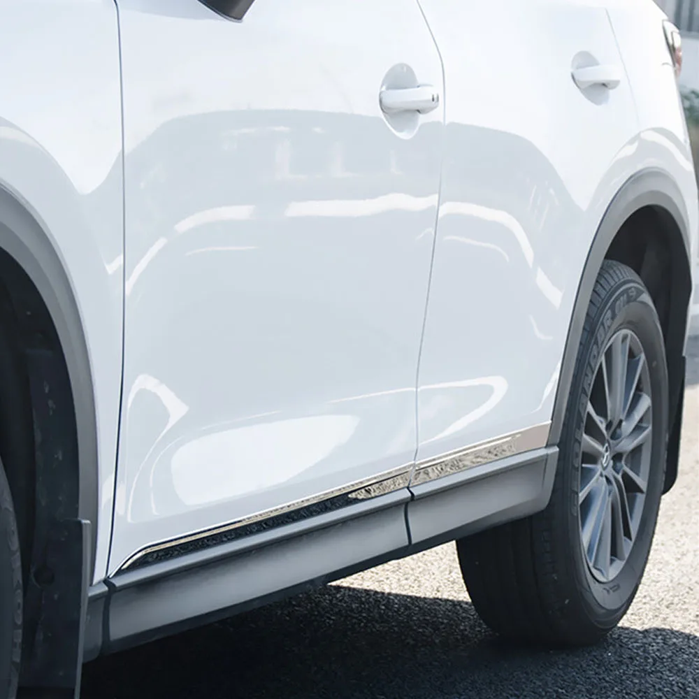 Car Side Door Trim Strip Molding Stream Lamp Panel Bumper Body Frame For Mazda CX-5 CX5 2nd Gen 2017 2018 2019 2020 2021 2022