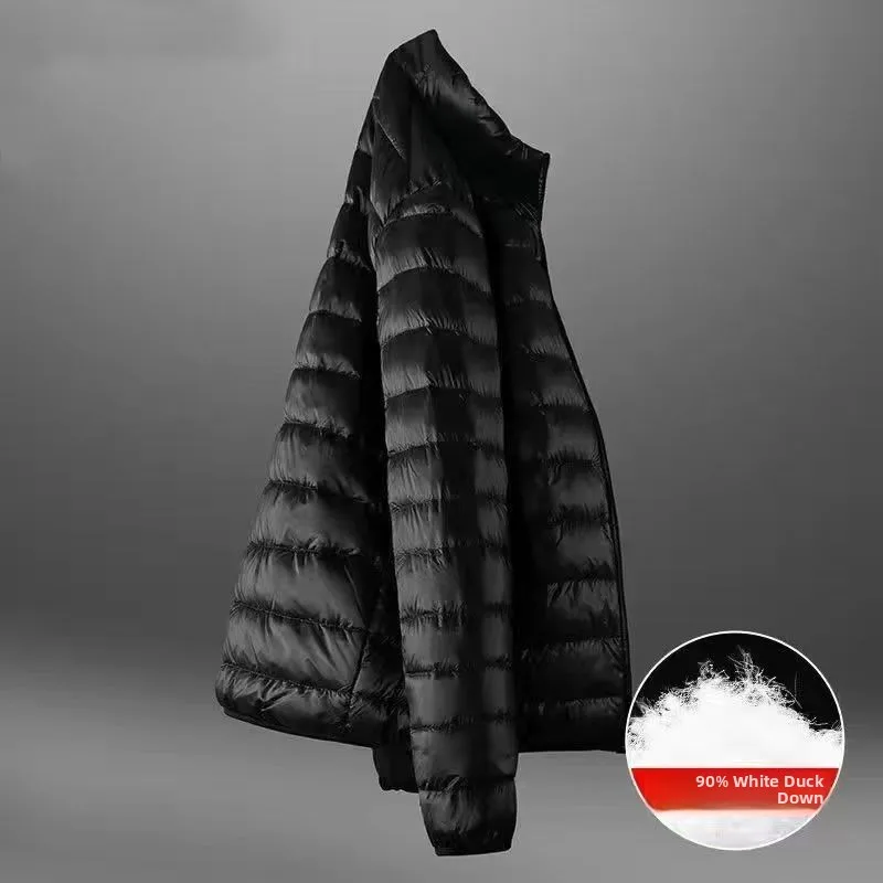 

Антисезонное 90-белое хлопковое пальто из дюта с воротником-стойкой, зимнее пальто, теплое утепленное длинное мужское пальто обычного кроя