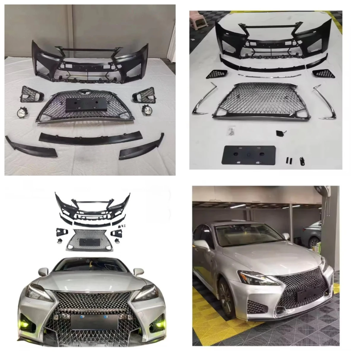 

Stlf Car Front Bumpers With/Without Fog Lights Car Body Kits Facelift Kits For IS250 IS300 2006-2012 Upgrade To 2021