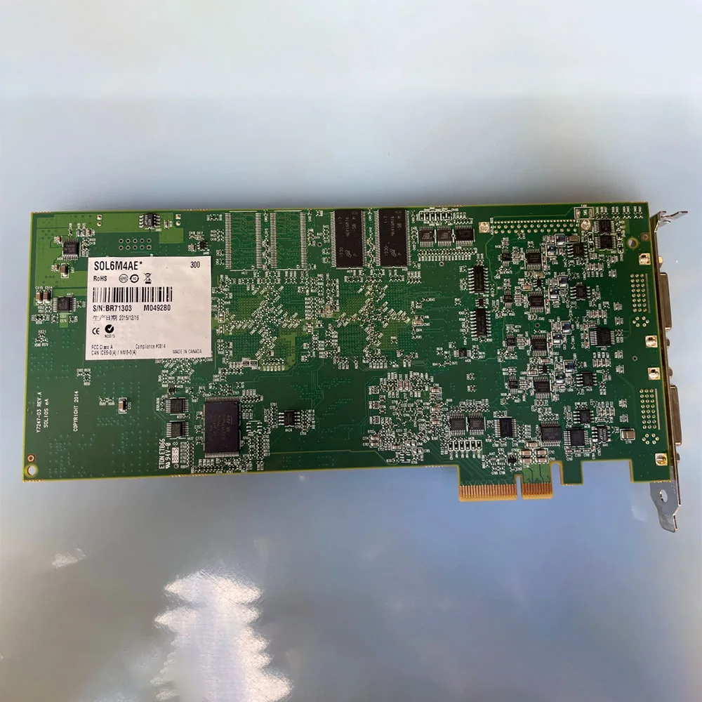 For Matrox Y7247-03 REV.A S0L6M4AE SOL6M4AE  Image Acquisition Card PCIe