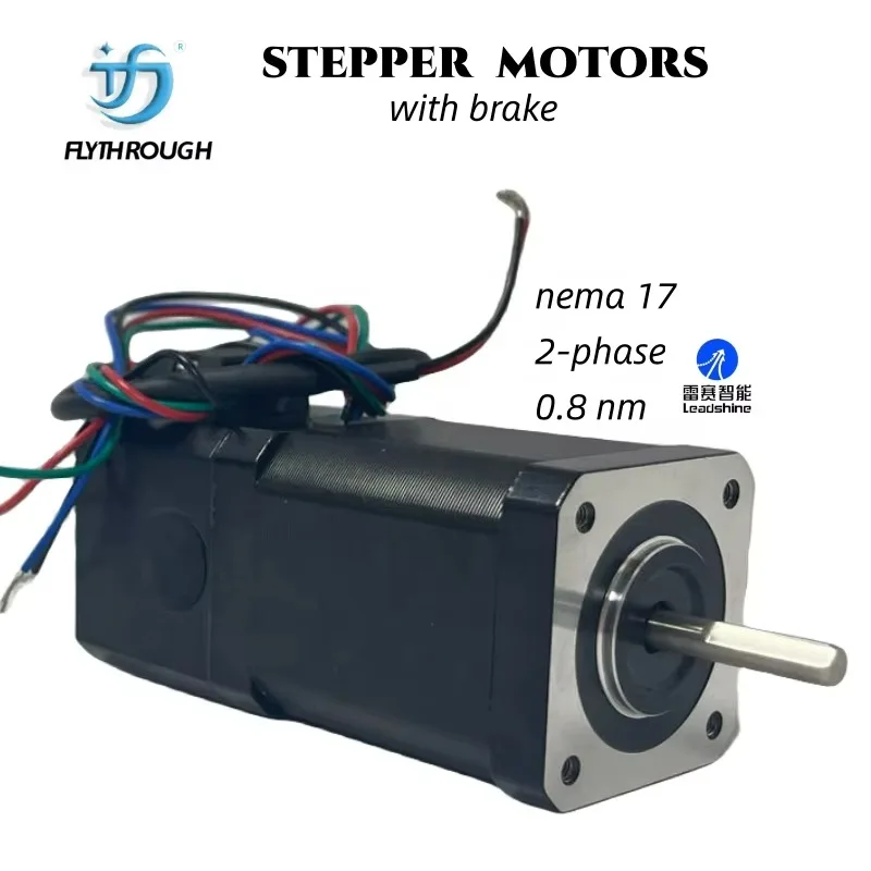 Hybrid 42CM08-BZ Micro 0.8Nm Nema 17 Stepper Motor with Brake AC24V