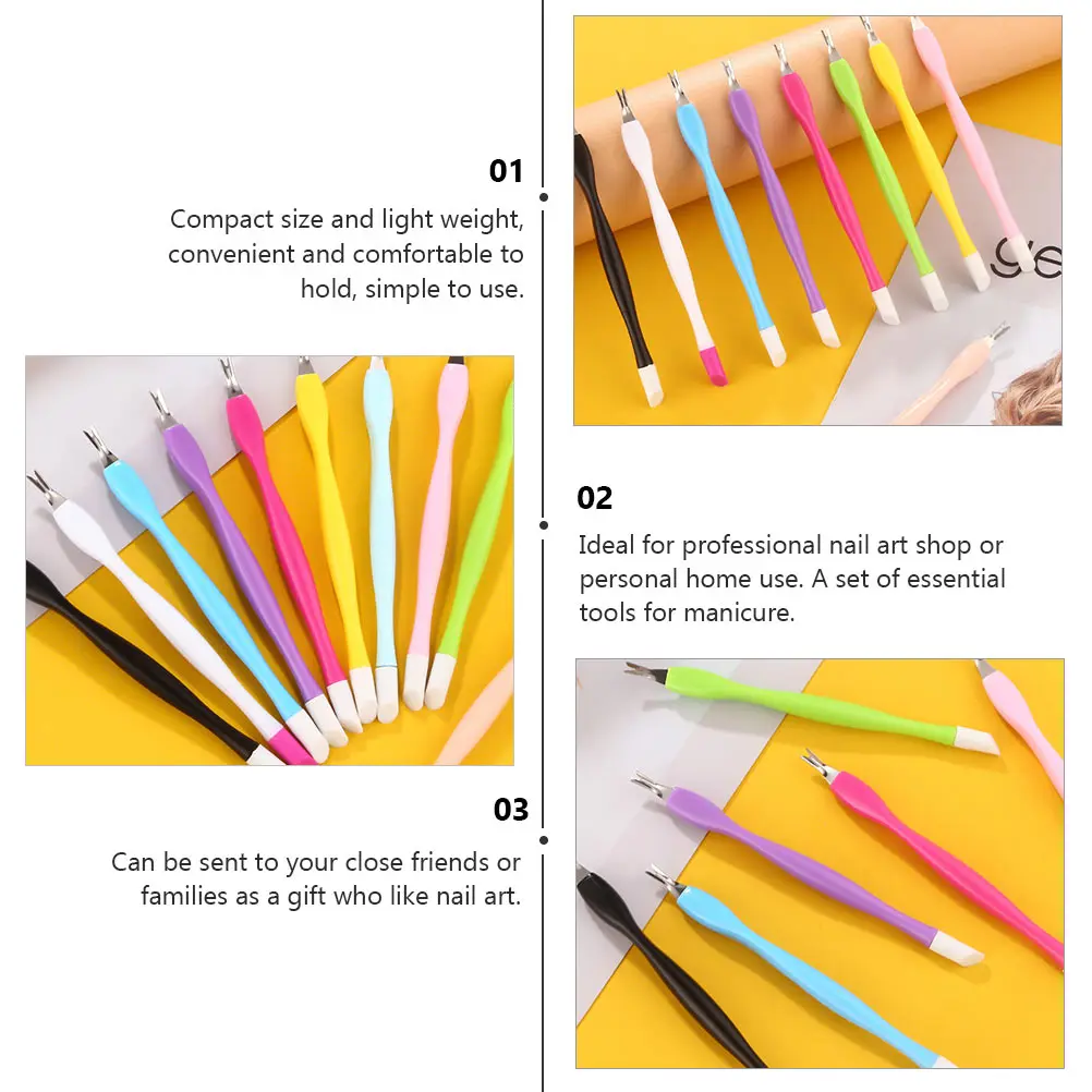 

15pcs Nail Care Tools Plastic Dead Skin Cuticle Removers Manicure Pedicure Art Essential Lightweight Set for Home