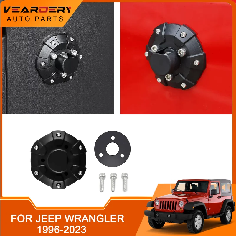 Suitable for Jeep Wrangler JK JL JT TJ 1996-2023, ABS base cover circular plate perfectly fits steel car antenna