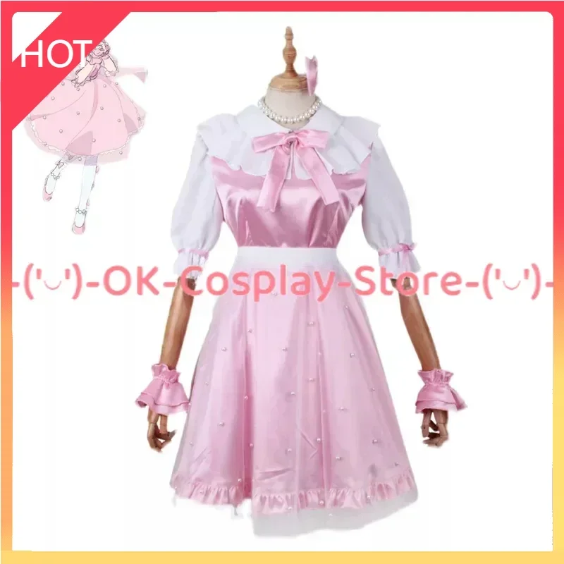 Anime Love Live! Nijigasaki Ayumu Uehara kostiumy Cosplay kobiety śliczna pokojówka sukienka różowy garnitur Lolita Halloween mundury wykonane na zamówienie