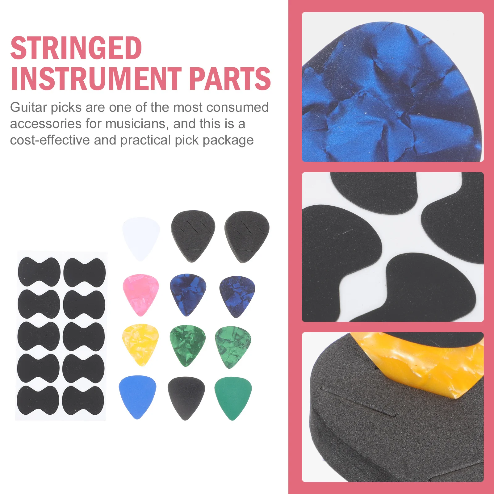 

Pick Storage Box Guitar Shaped Holder Picks for Electric Plectrum Holders Container Ergonomic Grips Acoustic