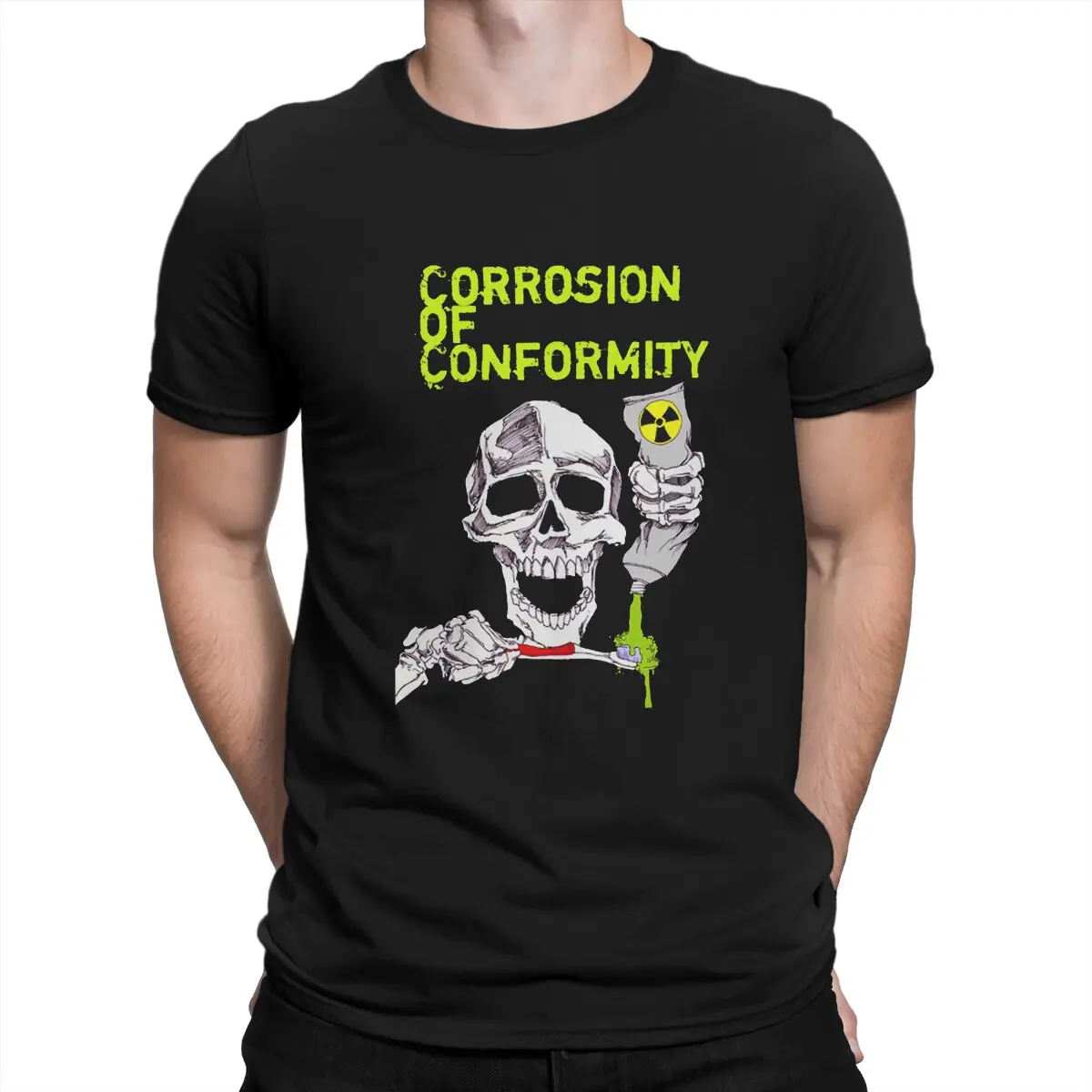 Corrosion Of Conformity COC Man TShirt Heavy Metal Music Individuality T Shirt Original Streetwear Hipster