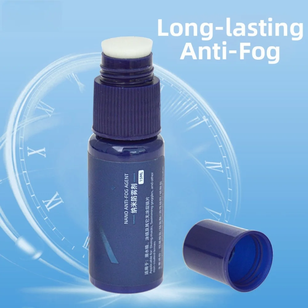 لوكيل نانو الصلب المضاد للضباب 15 مل لنظارات السباحة منظف الضباب الفعال مع مقاومة ثابتة لدرجة الحرارة