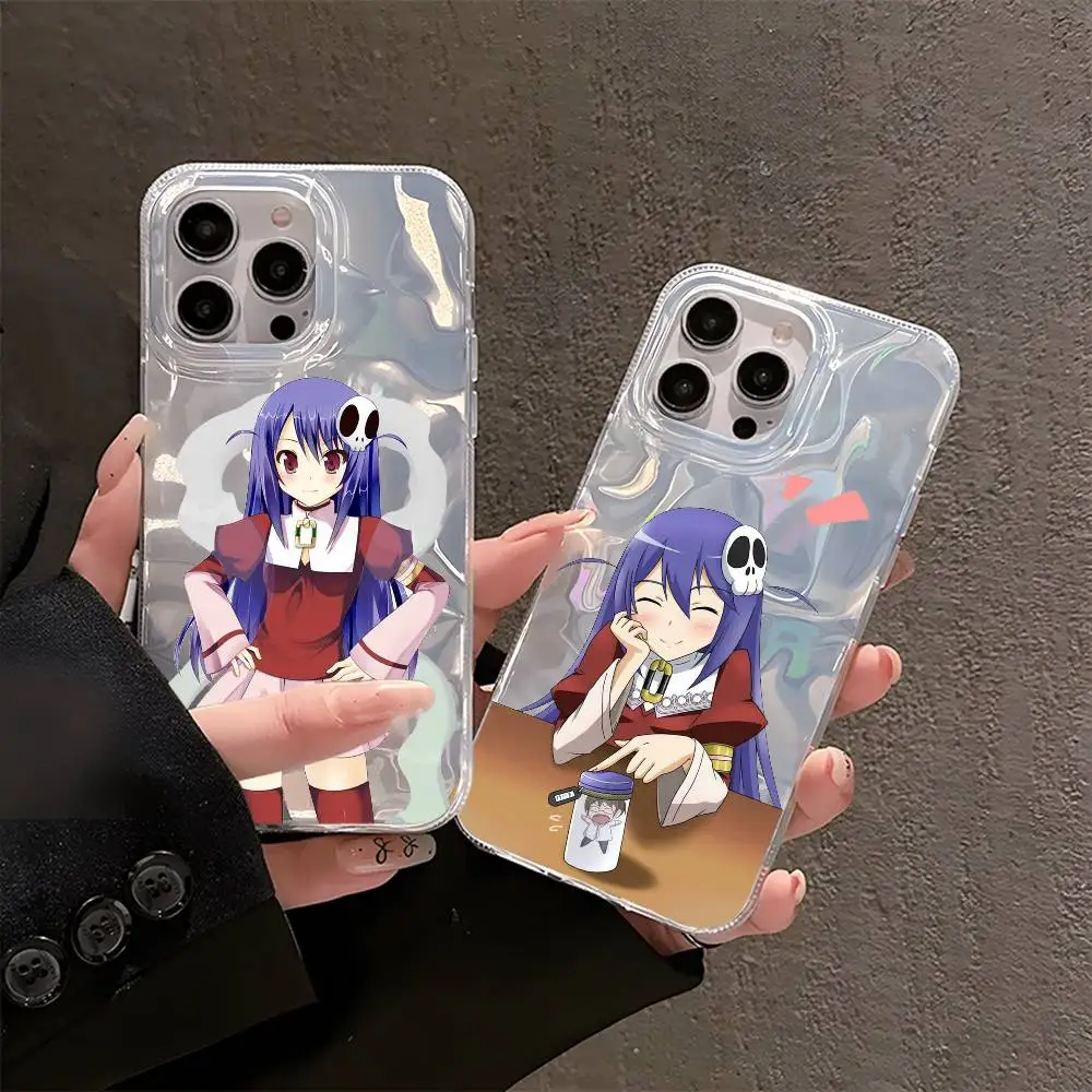 

Anime The W-World God Only Knows Phone Case Fashion Transparent TPU iPhone 11-16 Pro Max Phone Case. Hollow-out Spray Painted De