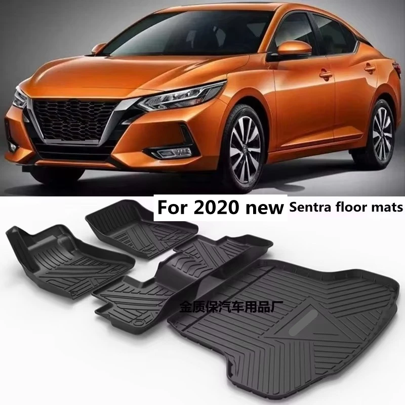 Use for Nissan Sentra Car Carpet Nissan Sentra Car Floor Mats Trunk Full Set Trim to Fit for Nissan Sentra Waterproof Floor Mats