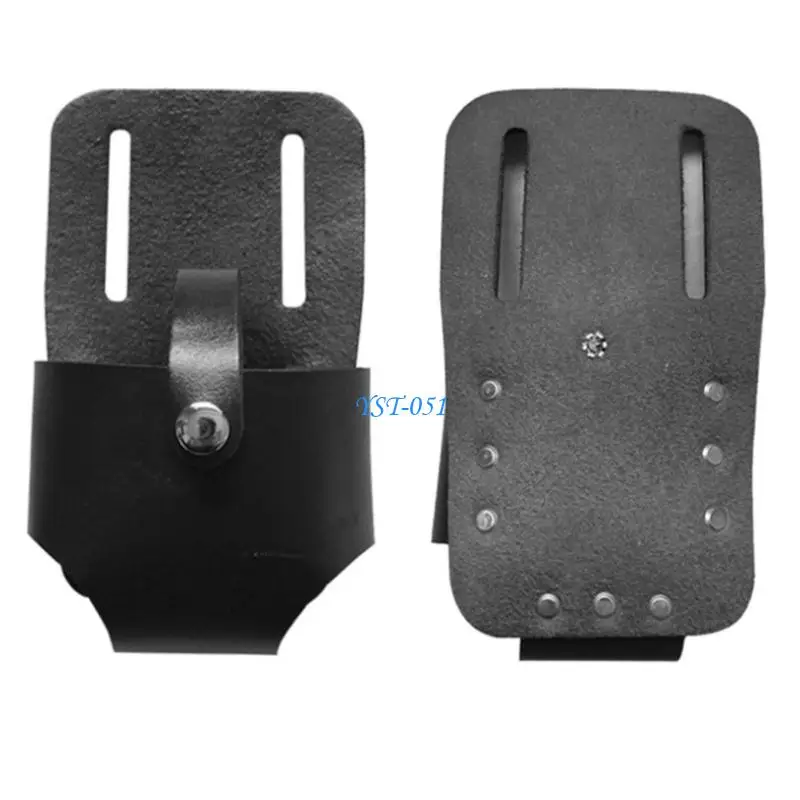 E15A Pack of 4 Durability PU Leather Tool Pouches Belt Holder for Electricians