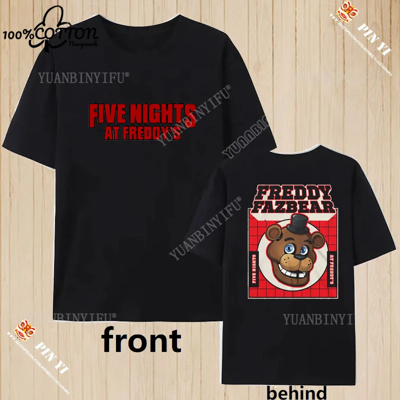 

Harajuku Leisure American Style Fnaf 2 Animatronics Five Nights A Street Shirt Print T Shirt 100% Cotton Street Fashion