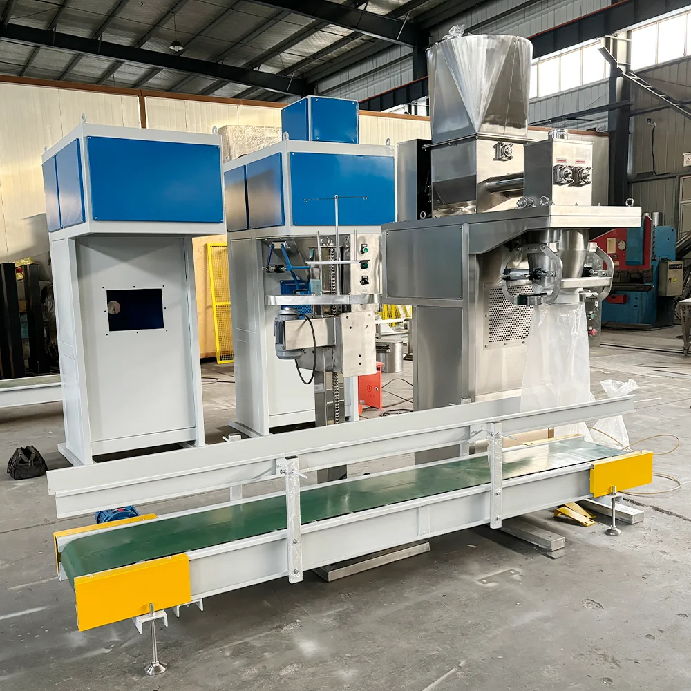 Power Open Mouth Bag Filling Machine Fast Speed Premade Bag Semi Automatic Gross Weight Packing Machine for Flour/Starch