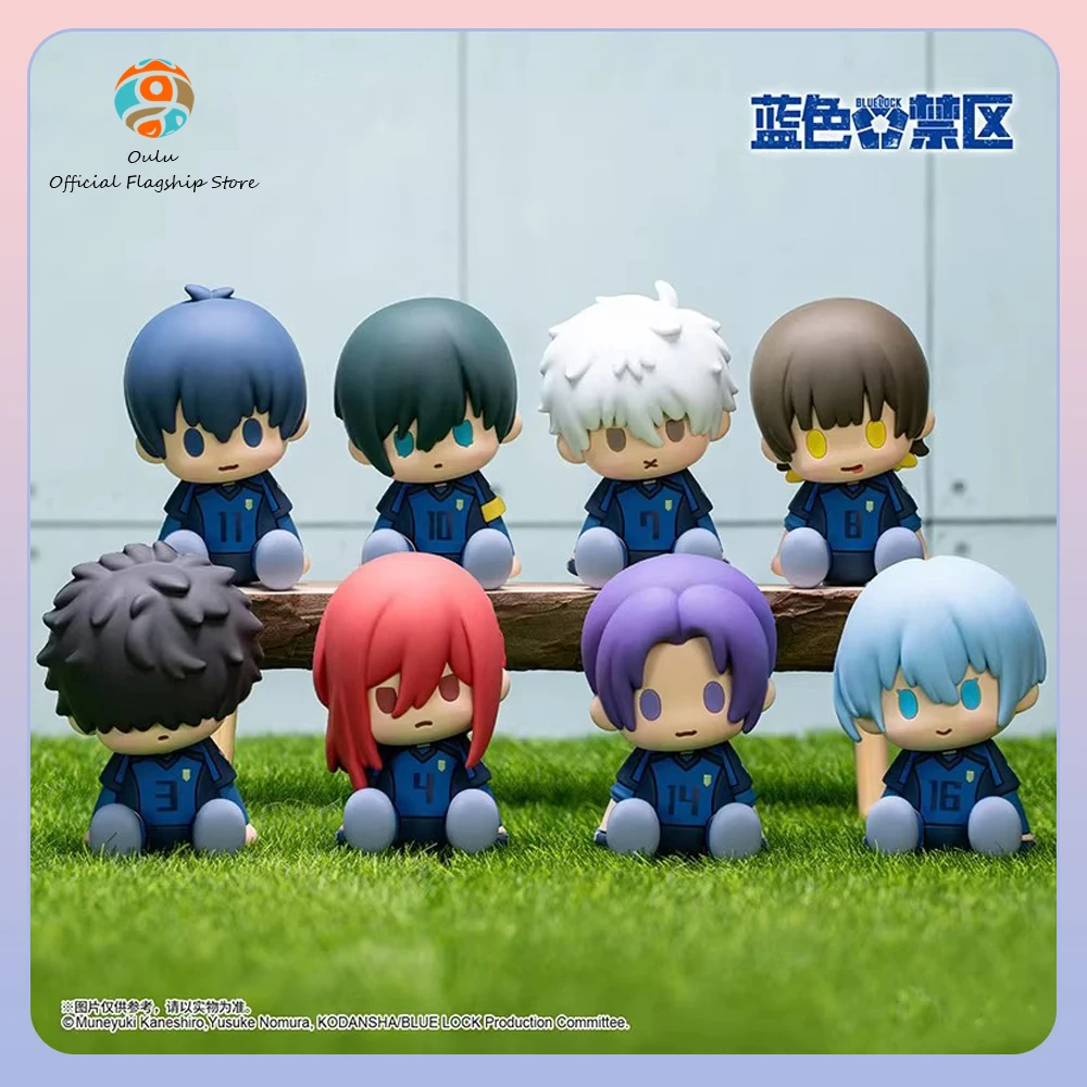 

New Genuine Blue Lock Blind Box Chibi Head Tilting Mystery Box Blue Lock Merchandise Desktop Ornament Anime Figures Gift Toy