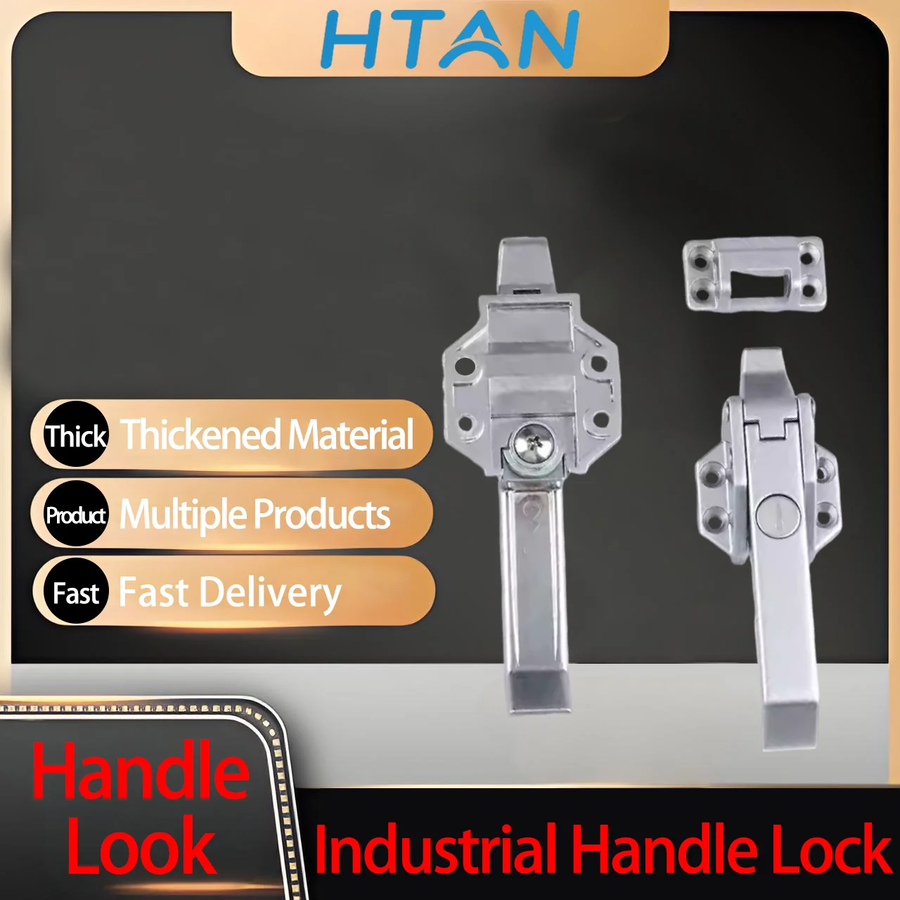 

Zinc Alloy Steam Cabinet Door Lock for Industrial Freezer Electrical Mechanical Equipment Sealing Handle