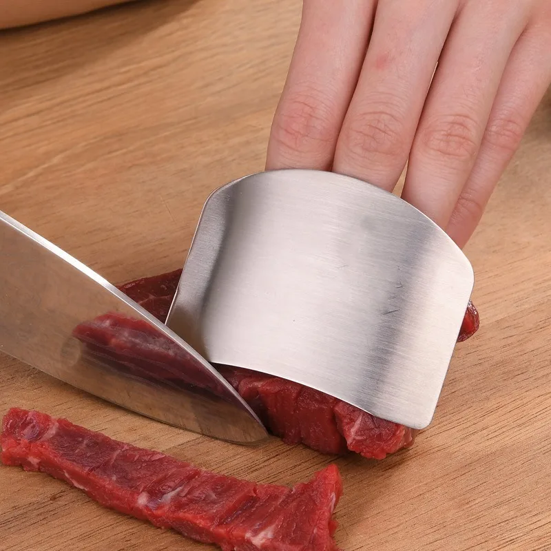 Vegetable Slicer Kitchen Small Tools Hand Guard Creative Finger Guard Cover Multi-functional Stainless Steel Anti-cutting Tool
