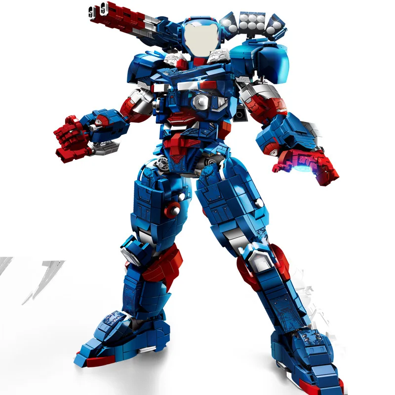 Super Mecha Warrior blocs de construction jouets super-héros armure Robot briques Moc Kits figurines d'action adultes garçons enfants cadeaux de noël