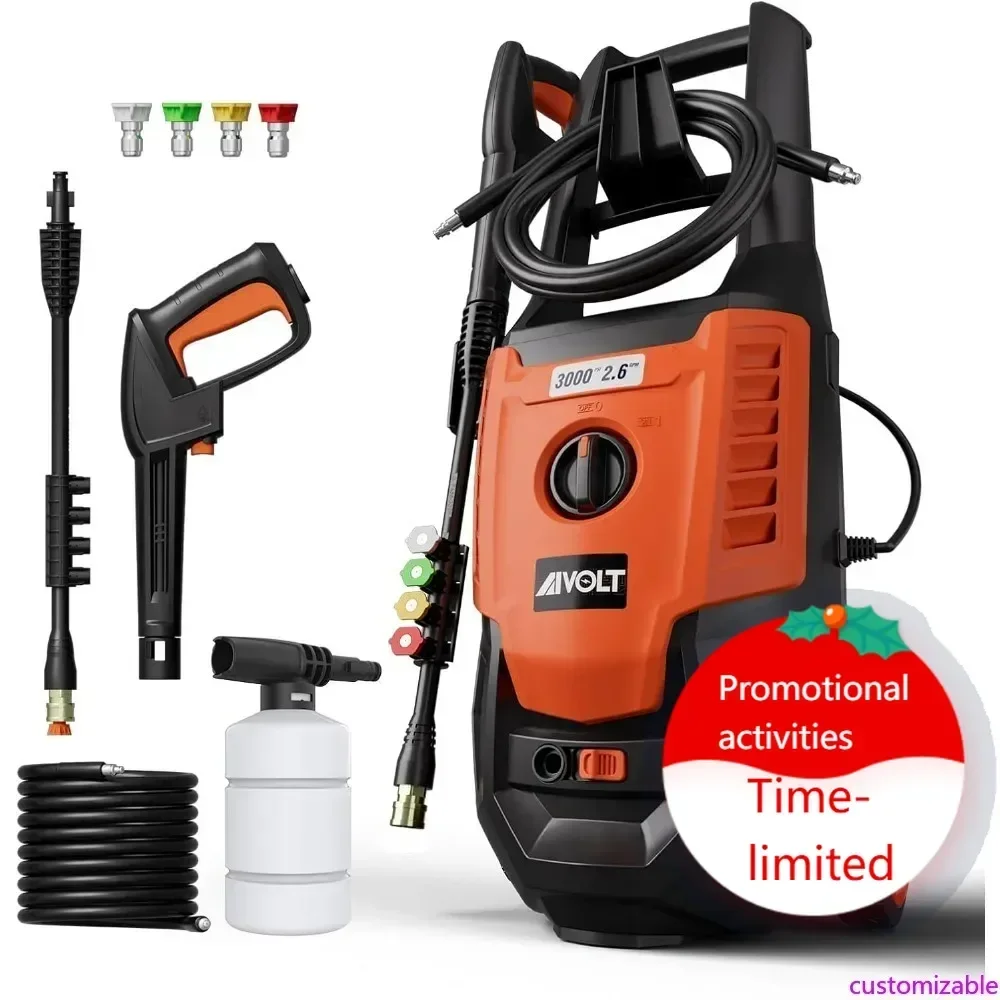 

Hot salesHigh-Pressure Washer with 2.6GPM Flow Rate and 4 Nozzles for Cleaning Cars, Fences, and Decks