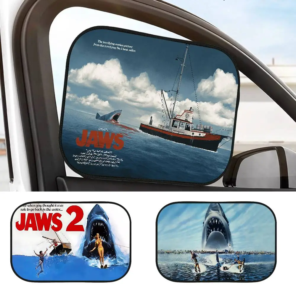 Película J-Jaws parasol de coche, cubierta de ventana de coche de verano, película parasol, protector solar, ventana lateral de bebé, cortina parasol, bloqueador solar