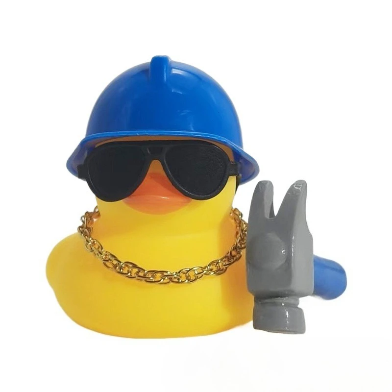 1PC New Graduation Doctoral Hat Bachelor's Shawl Mini Yellow Duck sunglasses graduation gift Car interior decoration accessories