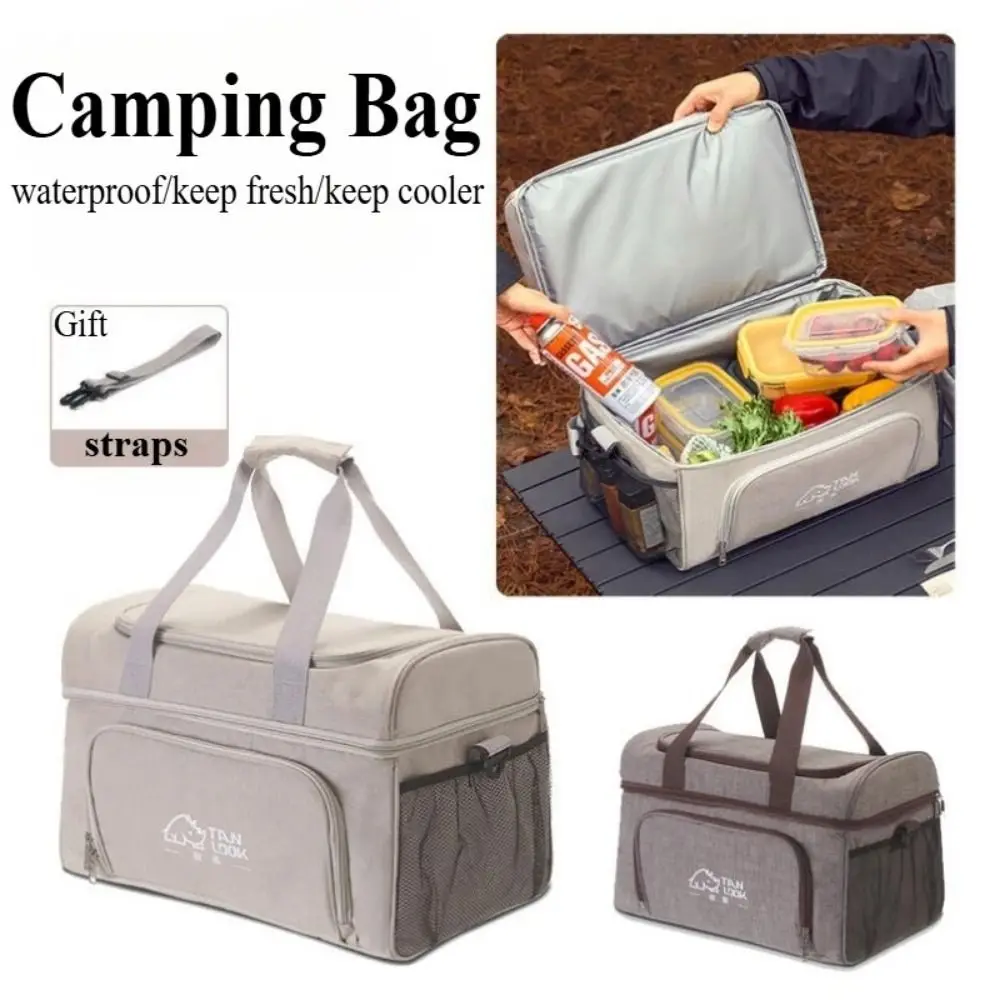

Large Capacity Camping Cooler Bag Waterproof Liner Thermal Insulated Cooling Box Portable Hand-Held Insulation Bag Thermal Bag