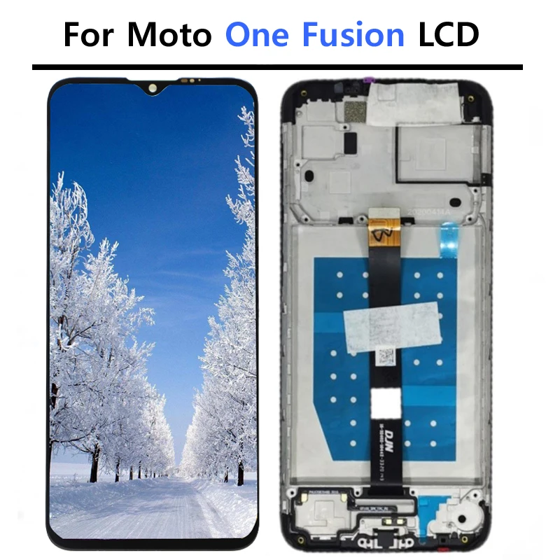 6.7'' For MOTO ONE Fusion LCD Display Screen Touch Digitizer Assembly For MOTO One Fusion XT2073-2 LCD Replacement