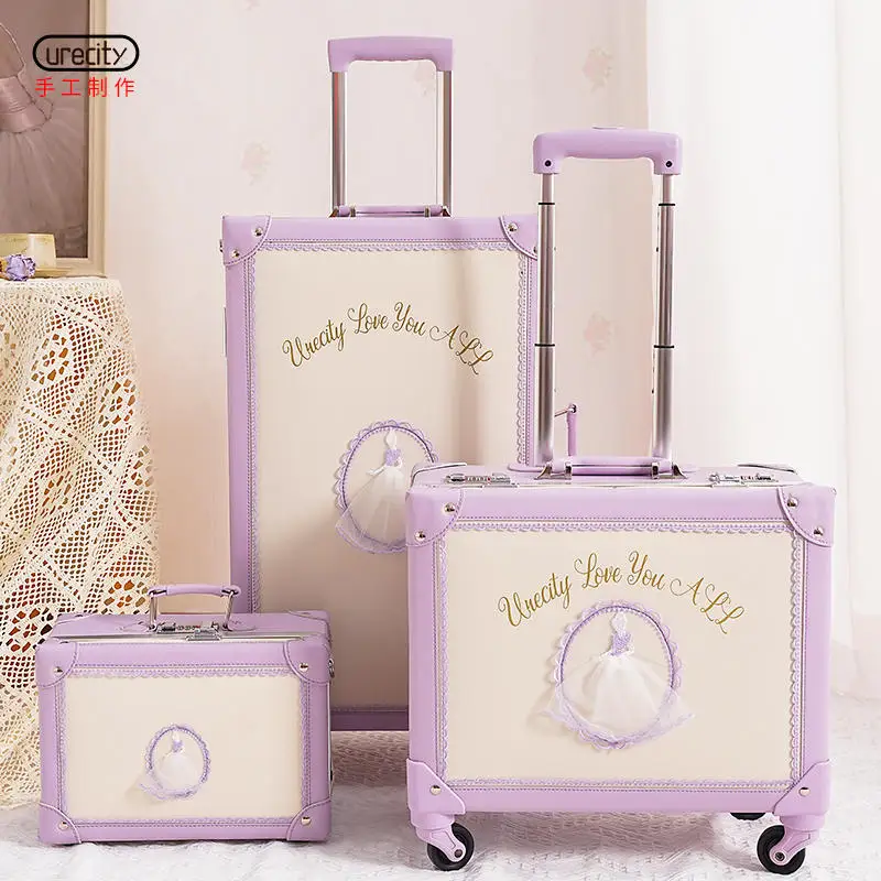 High appearance level luggage trolley case Female 20 \