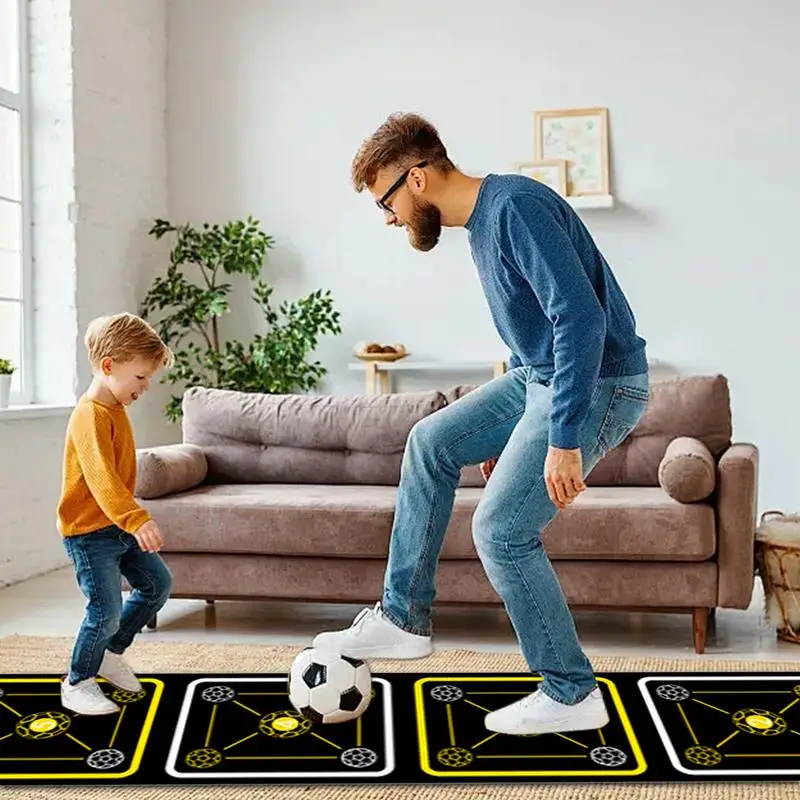 

Soccer Training Mat Training Soccer Agility Soft Footstep Pad Portable Non-Slip Lightweight Equipment For Youth Trainer Team