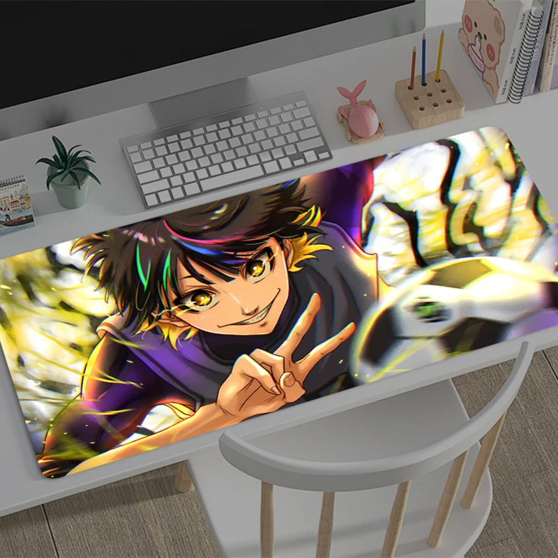 

Mousepad New Blue lock MousePads Keyboard Pad Mouse Mat Gamer Soft Office Carpet Table Mat Desktop PC carpet Big Anime Mouse Pad