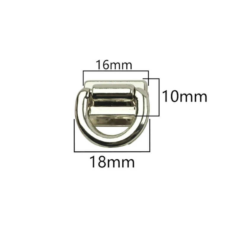 

D Ring Bag Side Clip Buckles with Screw Handbag Chain Handle Connector Bag Strap Belt Hanger DIY Hardware Accessory