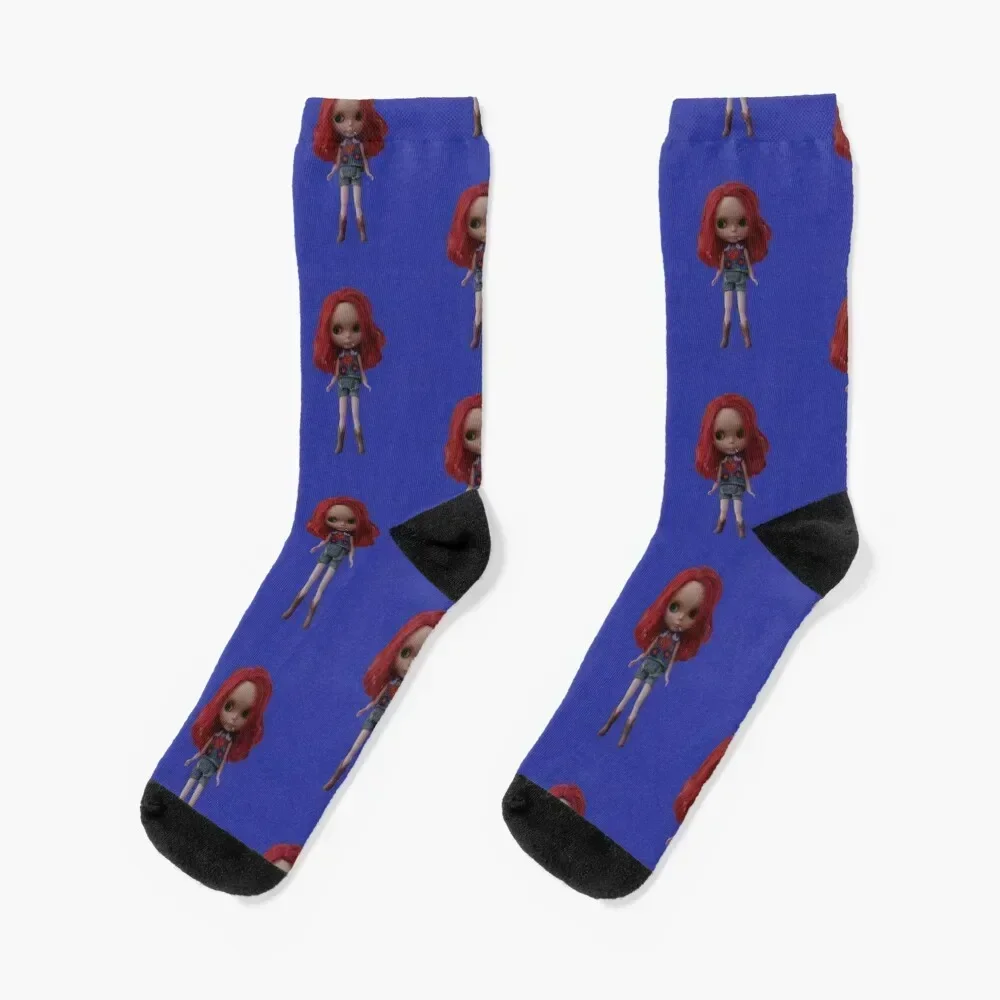 

blythe doll - rouge noir Socks cotton aesthetic custom Run Socks Men Women's