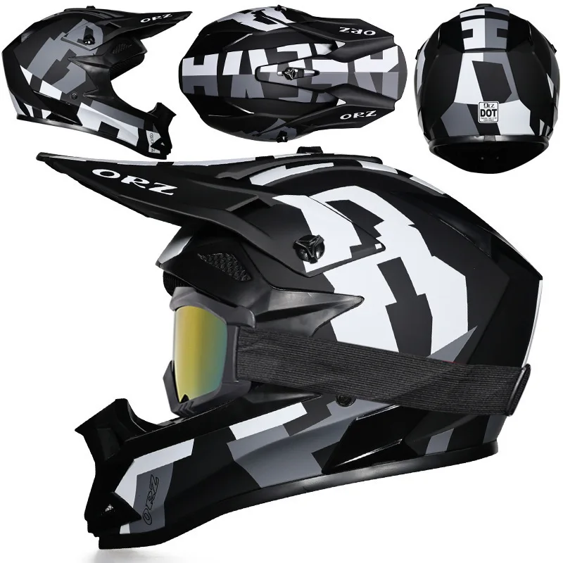 Sports helmet Mtotocross Helmet Orz off-road riding helmets  men's and women's helmets mountain wild racing  off-road Full Face