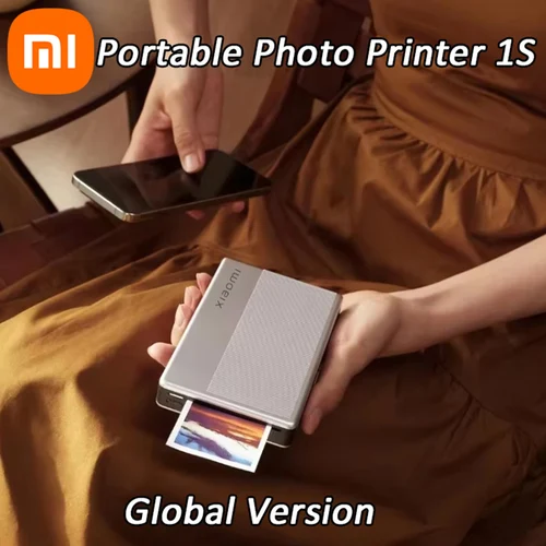 Versión Global Xiaomi Mi impresora fotográfica portátil 1S Bluetooth 5,2 ZINK tecnología sin tinta impresión inalámbrica 8 filtros Mi Home