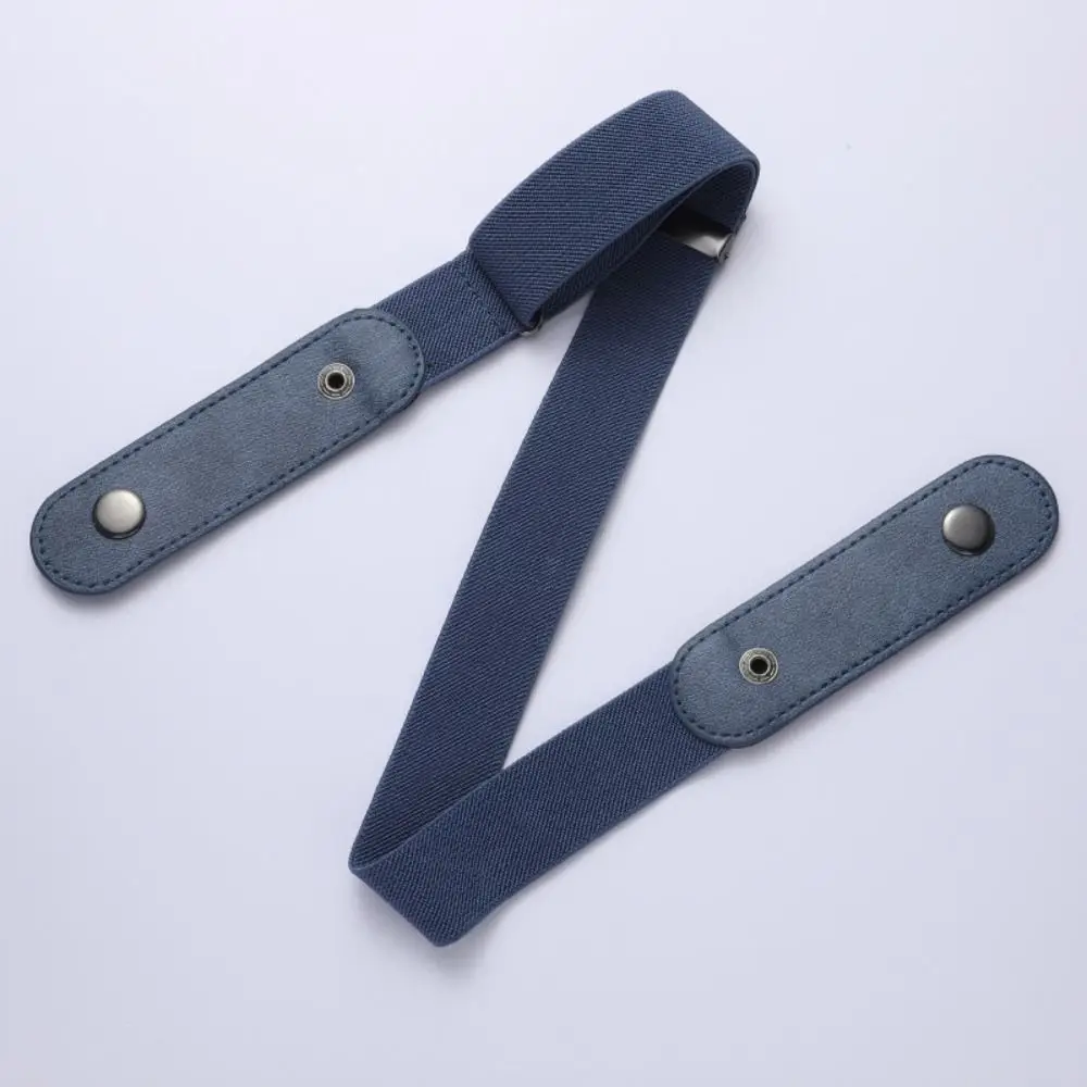 Without Buckle Elastic Belt Traceless Stealth Buckle Free Belt Elastic Japanese Decoration No Buckle Invisible Belt Women