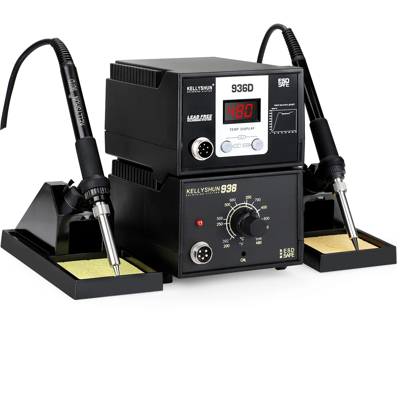 

KELLYSHUN 936 Soldering Station 60W Fast Heating Knob Soldering Station Precise Constant Temperature