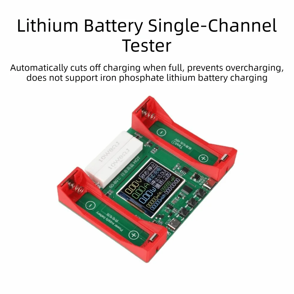 Type-C Interface Battery Capacity Tester Cycle Detector Automatic Charge Discharge Electronic Load Tester Tester