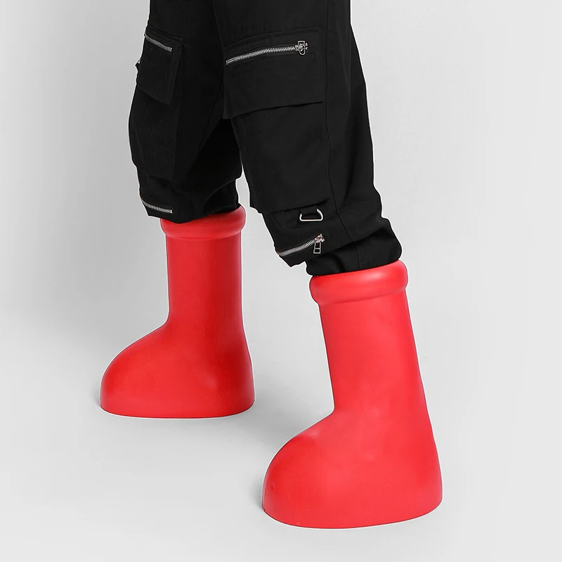 Bottes montantes à plateforme élastique non ald pour hommes, Parker rond, bottes décontractées confortables, grande taille, poussée principale, mode printemps et automne