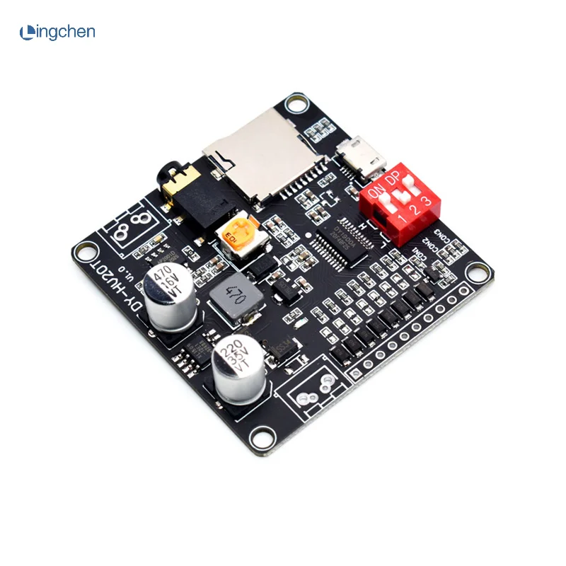 DY-HV20T/HV8F12V/24V power supply10W/20W Voice playback module supporting Micro SD card MP3 music player for Arduino