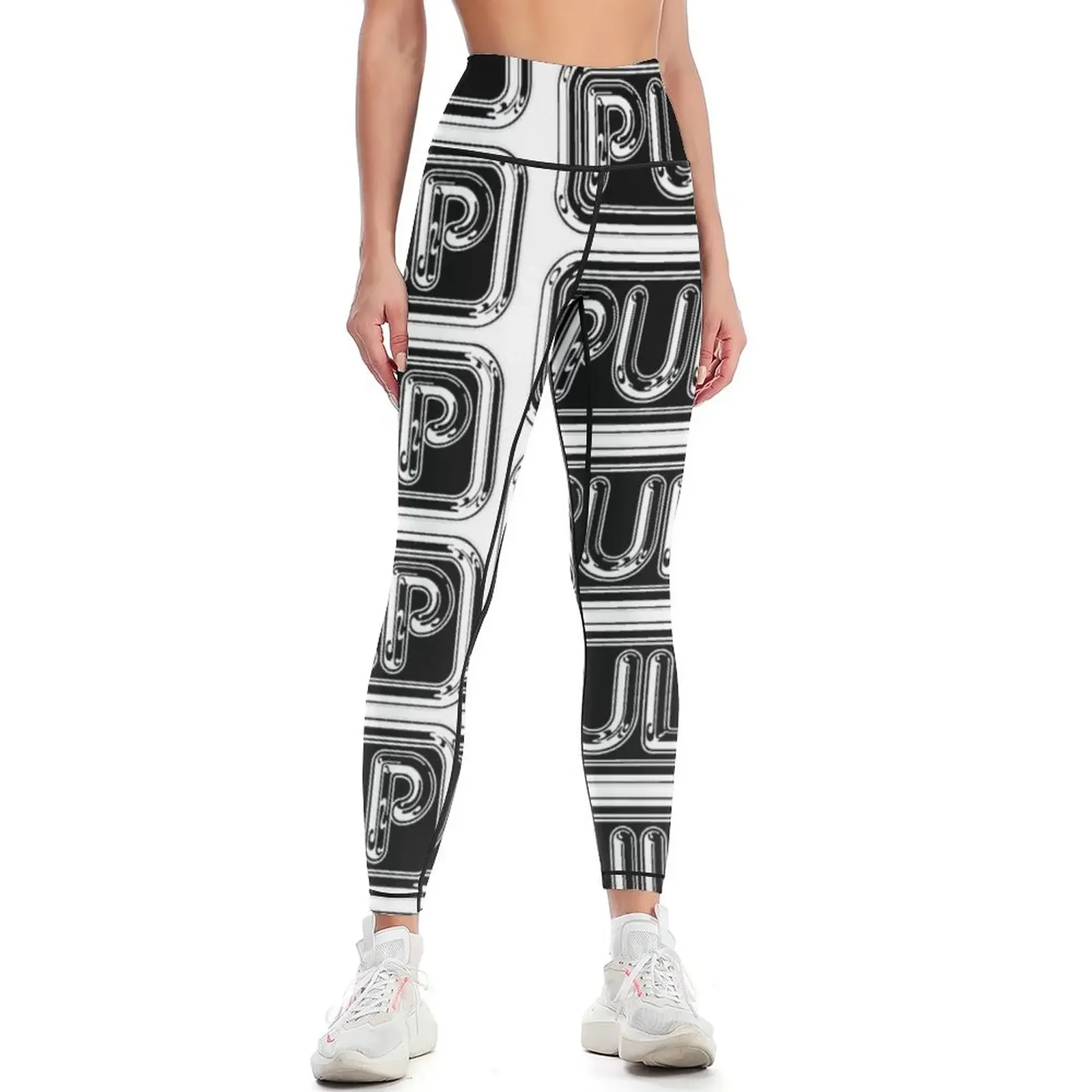 

Pulp Rounded Black & White Fan Artwork & Logo - Prints & Clothing Leggings gym's clothing Female legging pants Womens Leggings