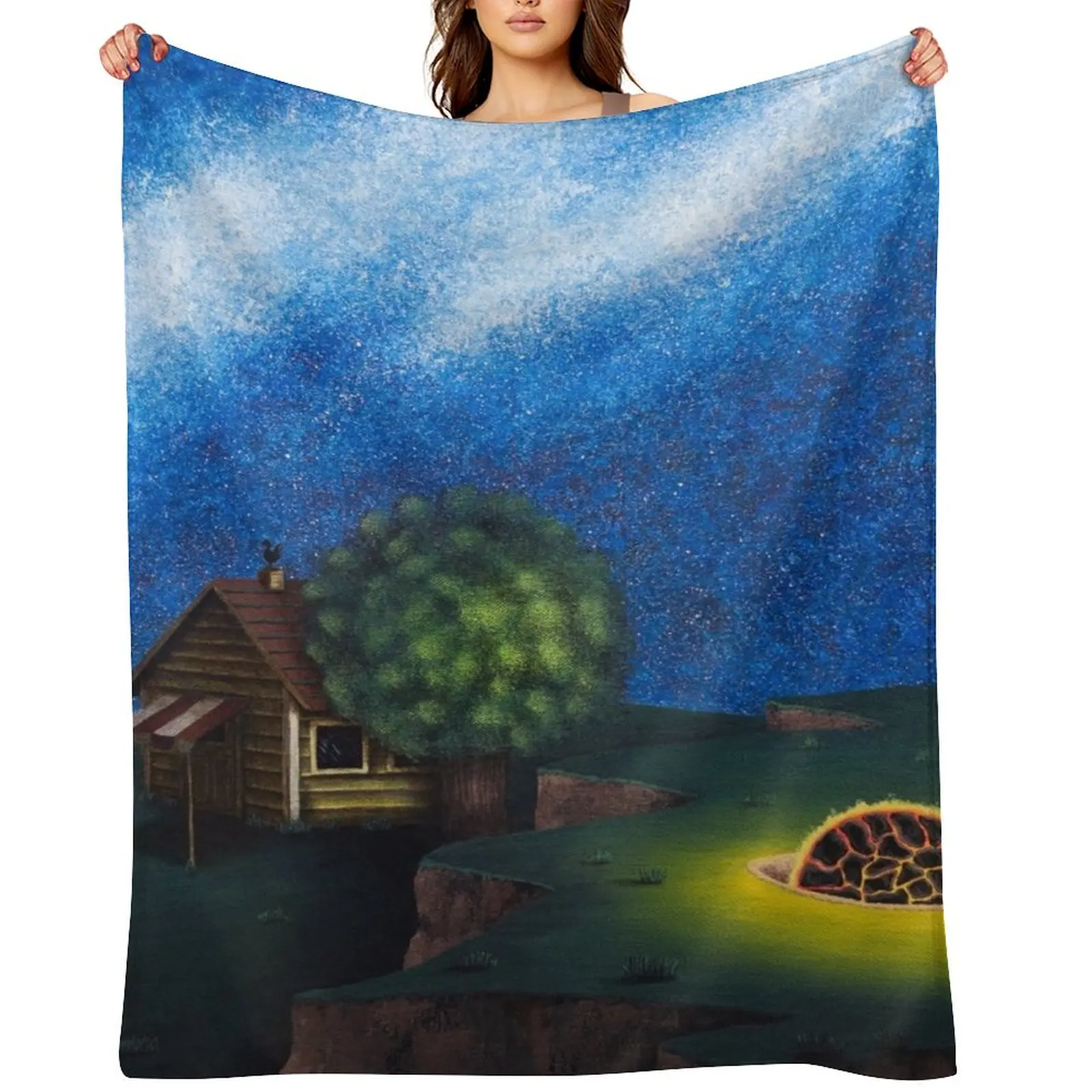 

Meteorite Throw Blanket valentine gift ideas Bed linens Custom Blankets