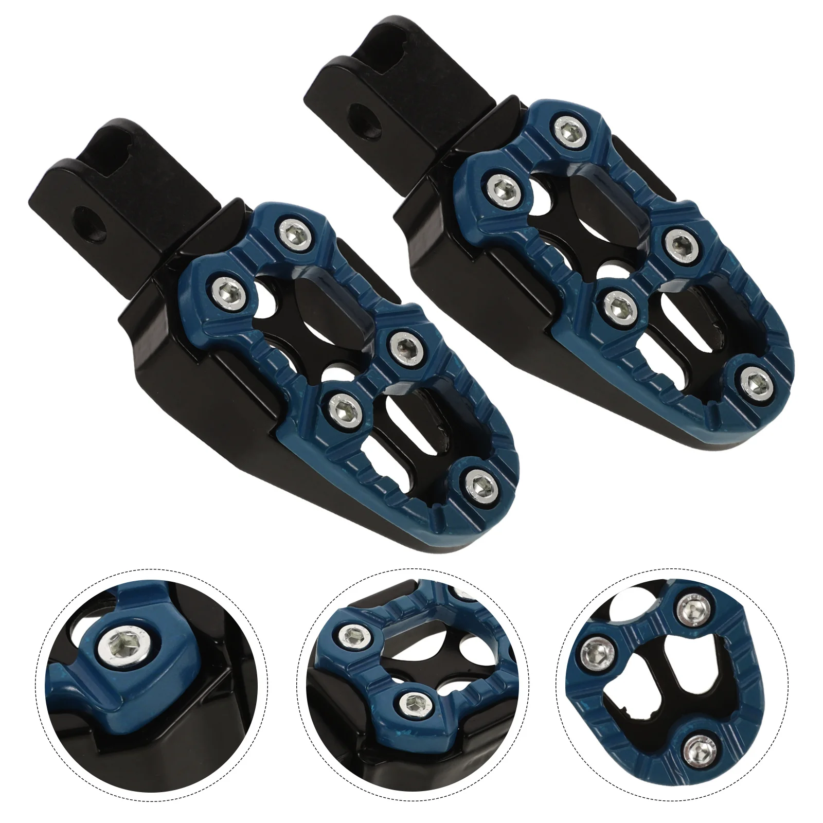 

2Pcs Aluminum Alloy Foot Pegs Universal Motorcycle Footrests Anti-Slip Design for Off Road Dirt Bike Pit Mini Bikes Easy