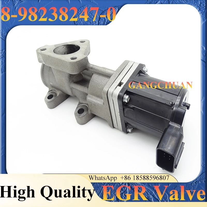 8-98238247-0 8982382470 Exhaust Gas Recirculation Valve for Engine 4HK1 6HK1 Excavator ZX200-3 ZX240-3 ZX330-3 EGR Valve