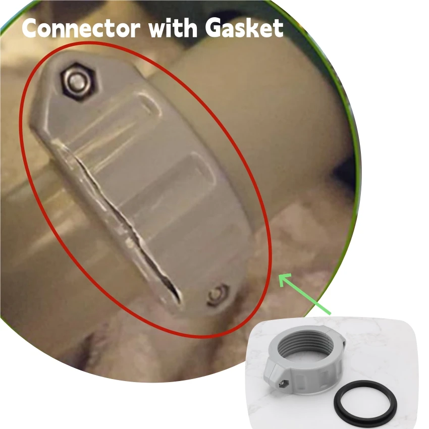 

For P06574/P6H624 /Lay Z Spa A Connector with Gasket ABS Replacement Accessories