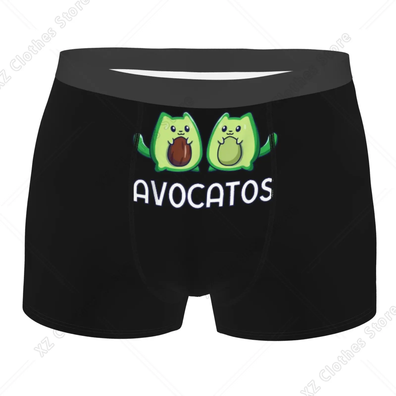 

Мужские дышащие трусы-боксеры с забавным милым котом авокадо, удобное мягкое эластичное нижнее белье, плавки с выпуклым мешочком для мужчин и мальчиков