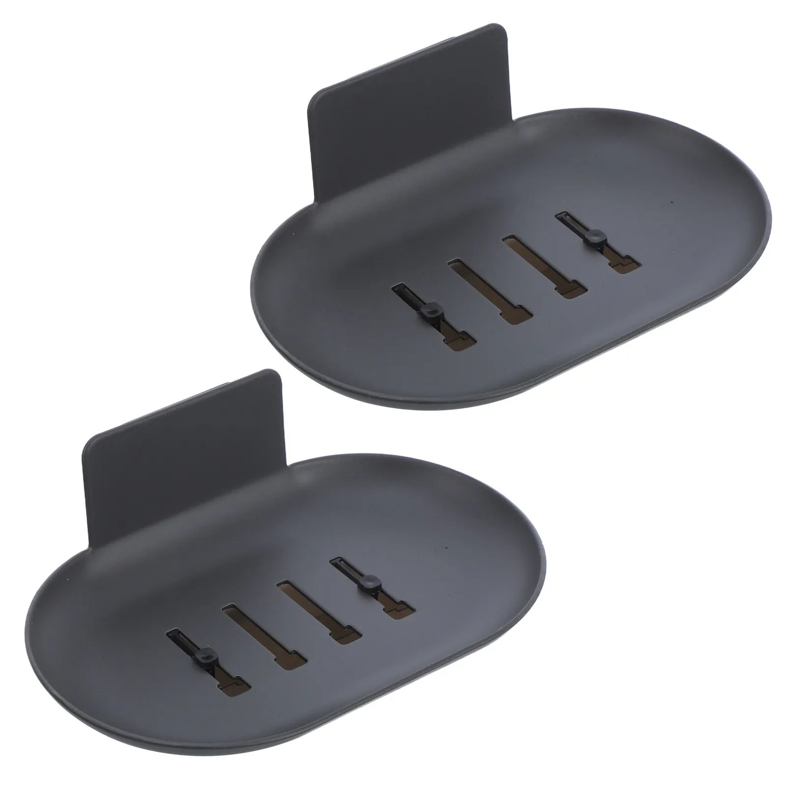 

Набор из 2 настенных держателей для мыла с дренажным поддоном, без сверления, для мыла в брусках, органайзер для экономии места в ванной и на кухне, держатель для кухонных губок