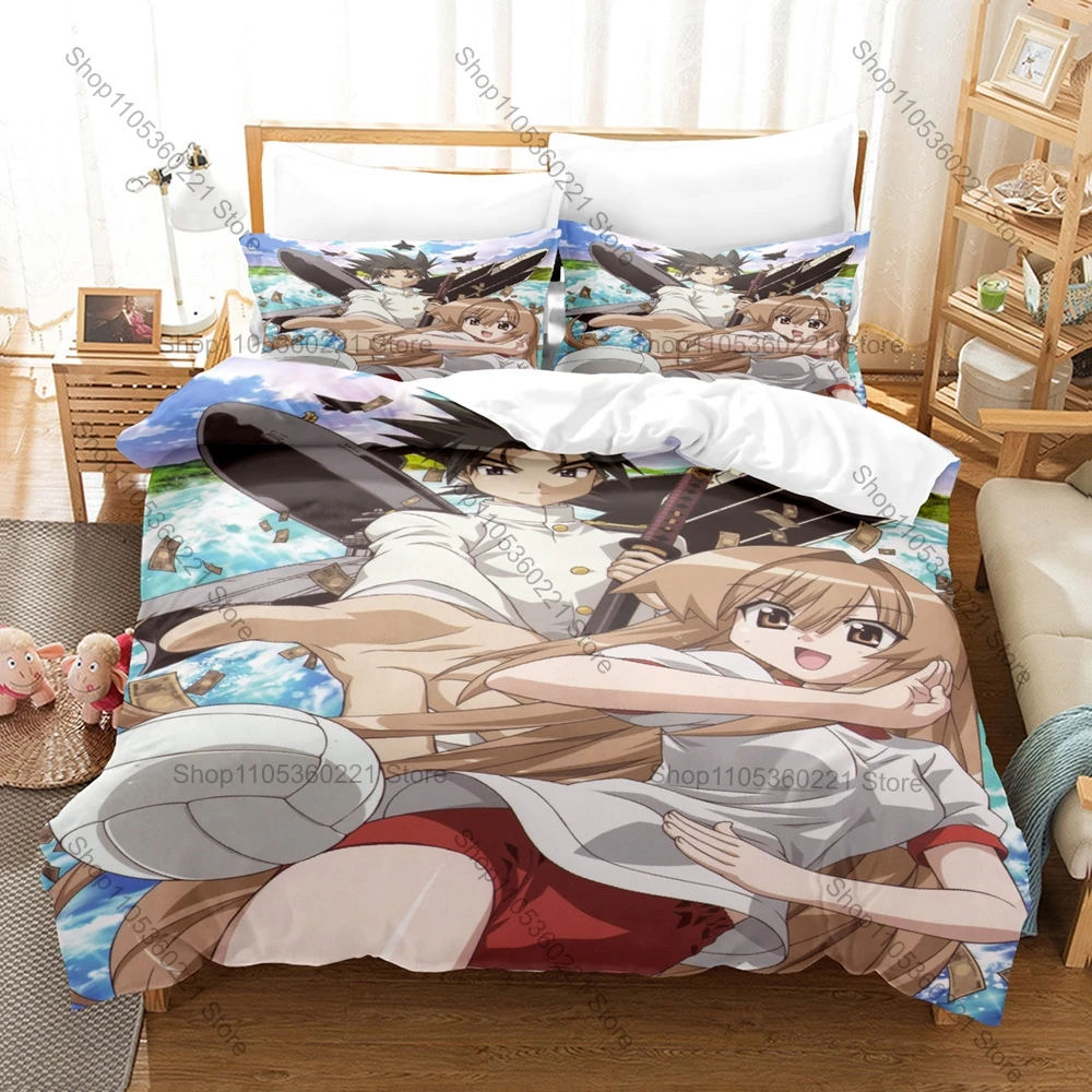 Anime My Bride is a Mermaid Bedding Set, Duvet Cover & 2 Pillowcases Lovely Sea Girl Pattern Breathable Fabric All Season Home