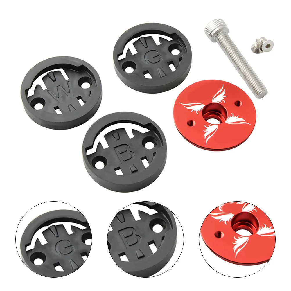 Stem Cap Red Bike Headset Cap Lightweight Durable Great for Many Bikes Stem Mountain Bike Stopwatch Holder