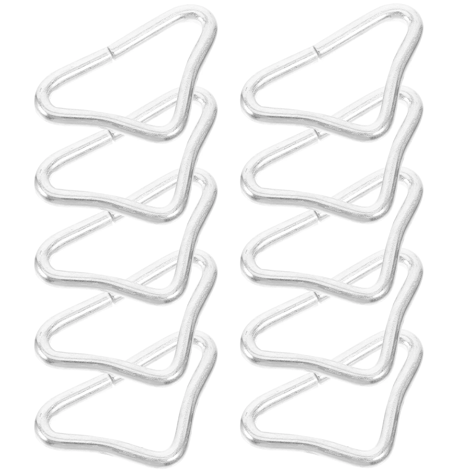 

10pcs Buckle Trampoline Replaceable Triangle Buckles Accessories High Strength Professional Parts Portable Metal Buckles