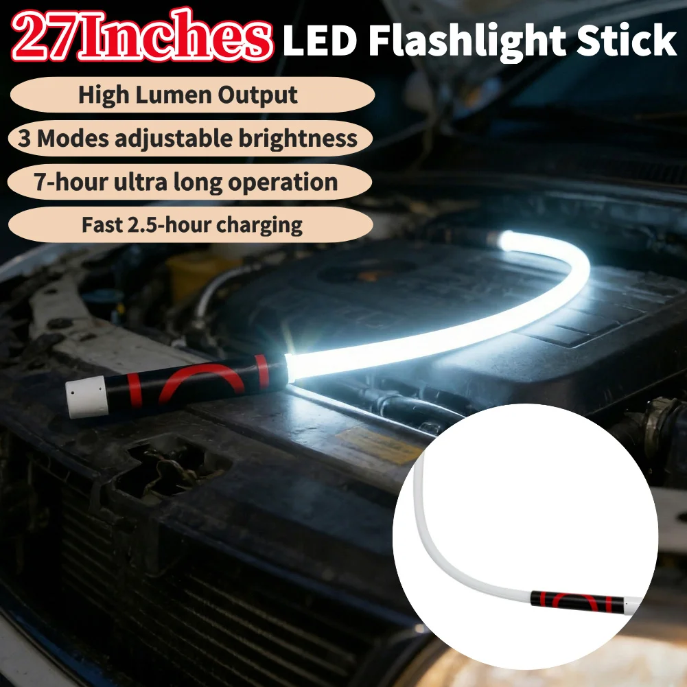 LED Flashlight Stick 7 Hour Ultra Long Operation High Lumens Flexible Flashlight Stick Work Lights For Car Engine Bays Repairing