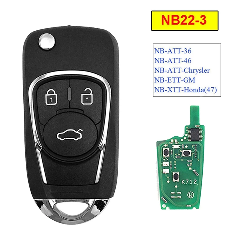 1 Pcs Car Remote Key Universal Remote Control Key 3 Button For KEYDIY NB22-3 KD For KD900/KD-X2 KD MINI/ KD-MAX For GM Style