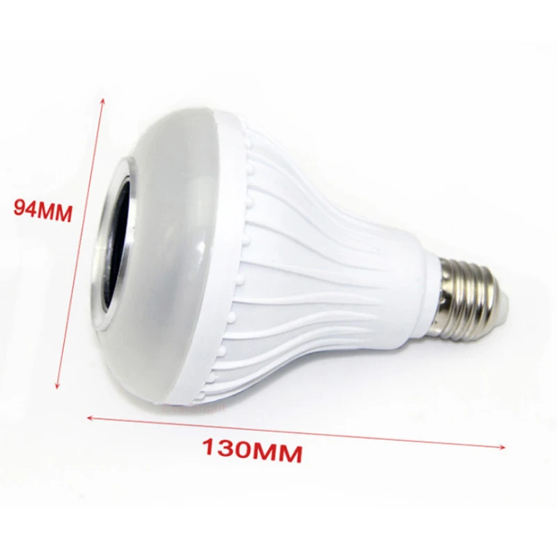 E27 LED اللاسلكية ضوء لمبة المتكلم الذكية تغيير LED مصباح الموسيقى اللاسلكية ستيريو الصوت مصباح مع 24 مفاتيح التحكم 15 واط 110 فولت 220 فولت